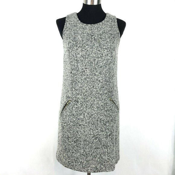 LOFT Dresses & Skirts - LOFT Grey Tweed Sleeveless Sheath Dress Classic Ca